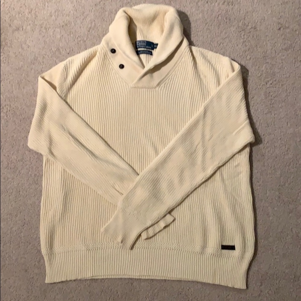 Polo by Ralph Lauren Men’s XL Cream Sweater